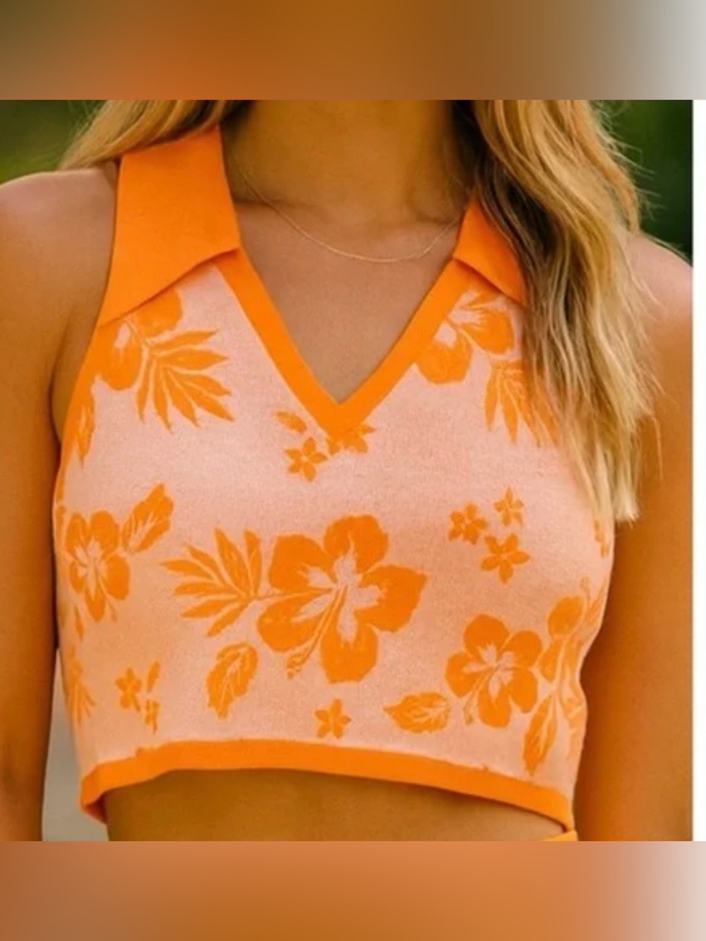 2for1: wild fable V‑Neck Polo Crop Top